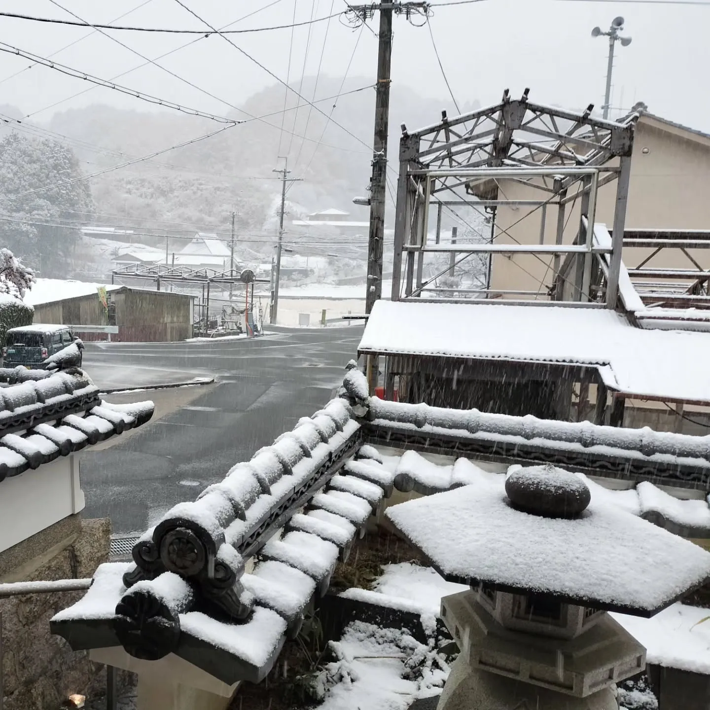 2月18日17時丹生町の積雪状況です。