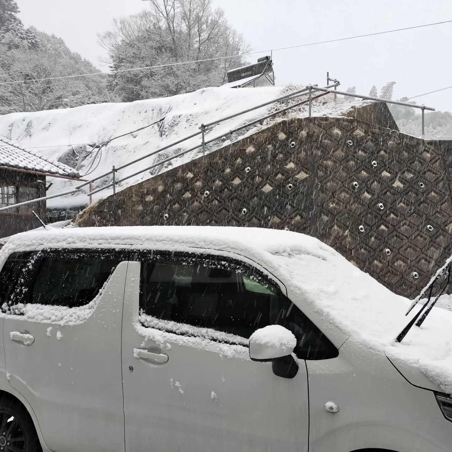 2月18日17時丹生町の積雪状況です。