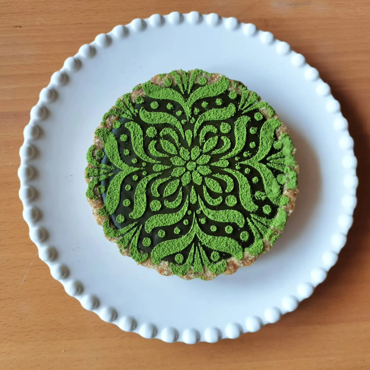 6月のRawスイーツはRaw抹茶ガナッシュタルト