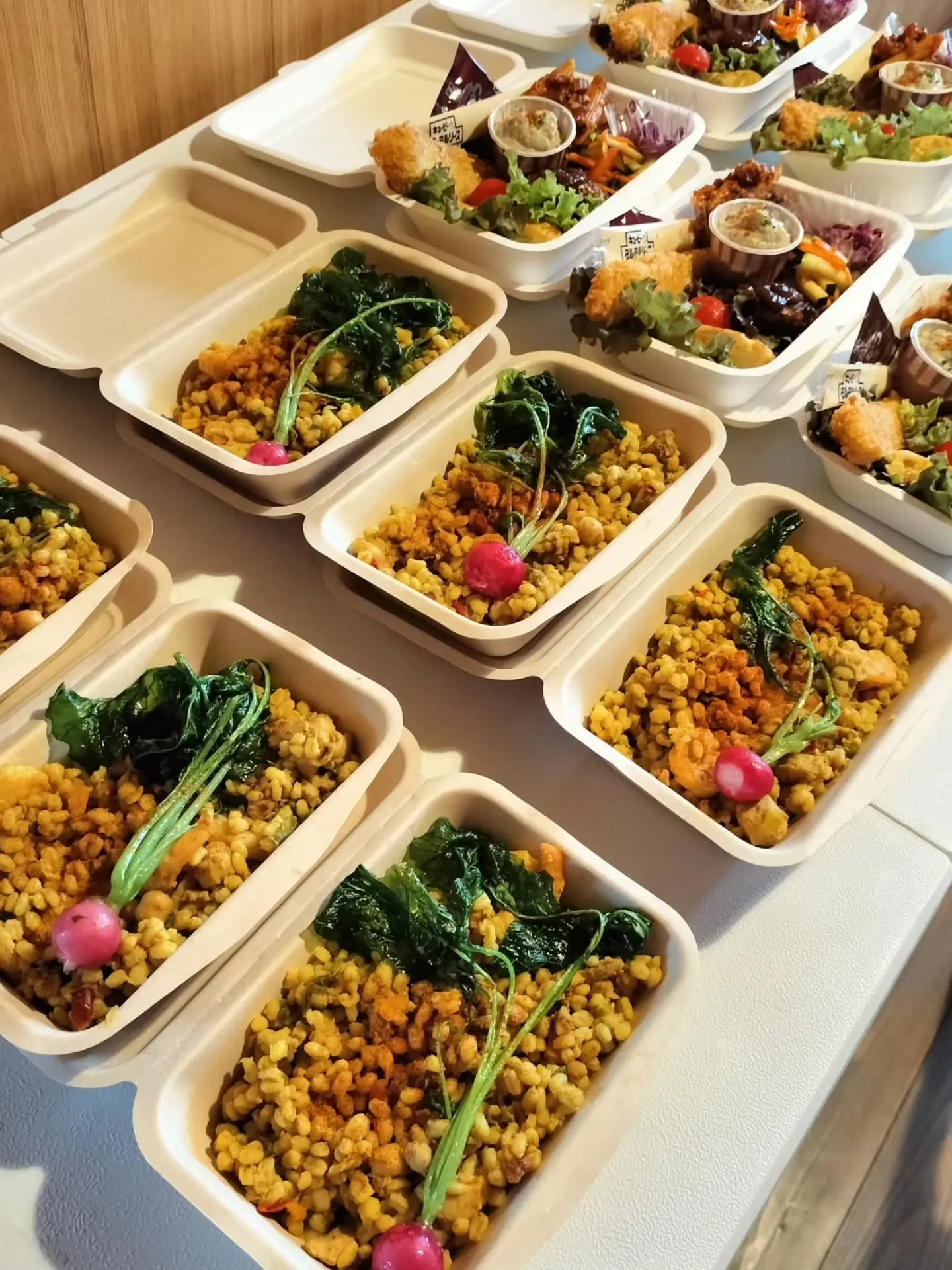 秋祭りお昼のお弁当出来上がりました。