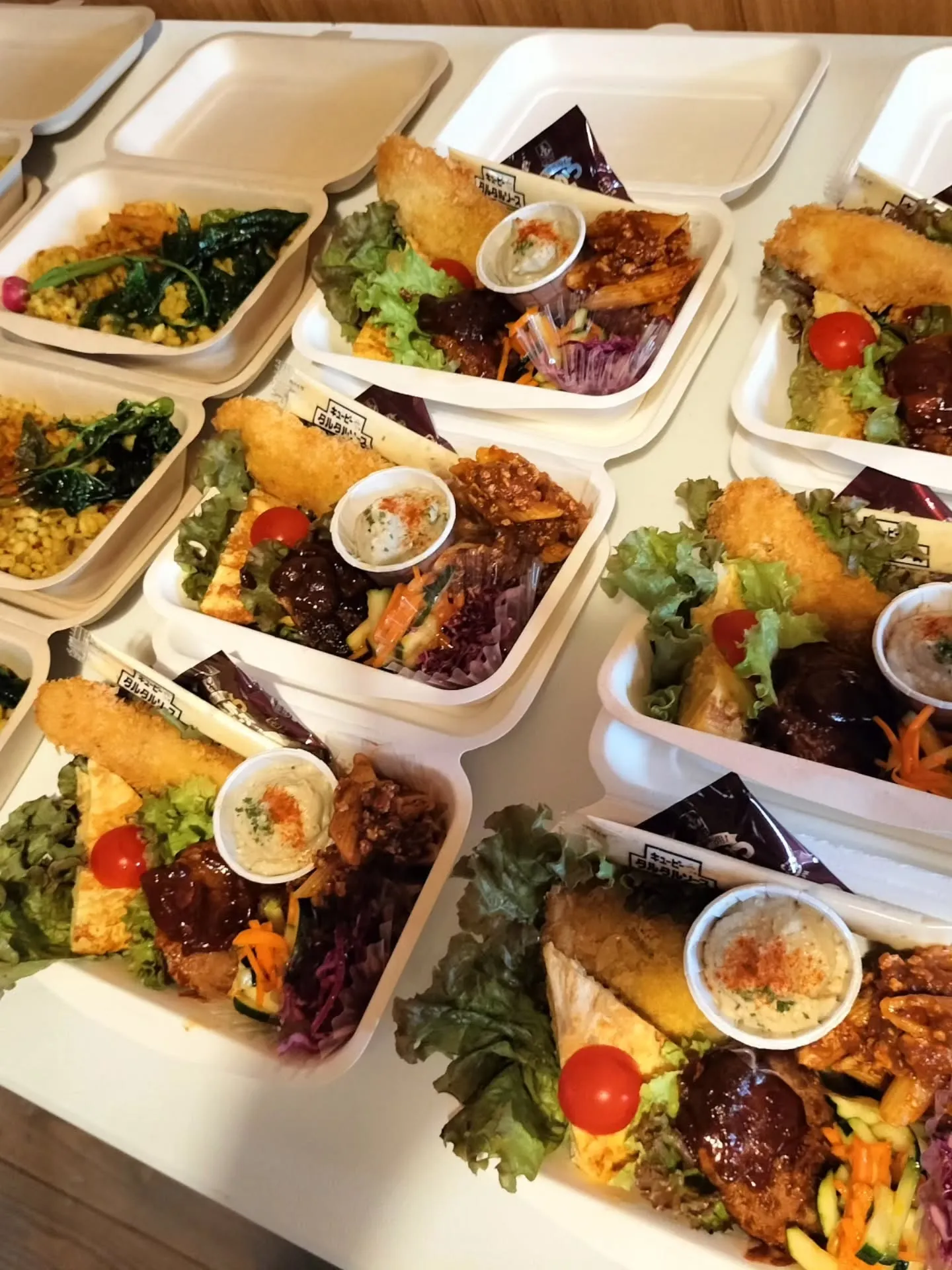 秋祭りお昼のお弁当出来上がりました。